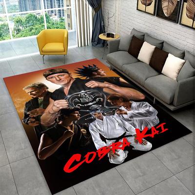 Cobra Kai TV Amanda Karate Carpet Rug for Bedroom Living Room Sofa Playroom Doormat Home Decor,Kid Area Rug Non-slip Gift