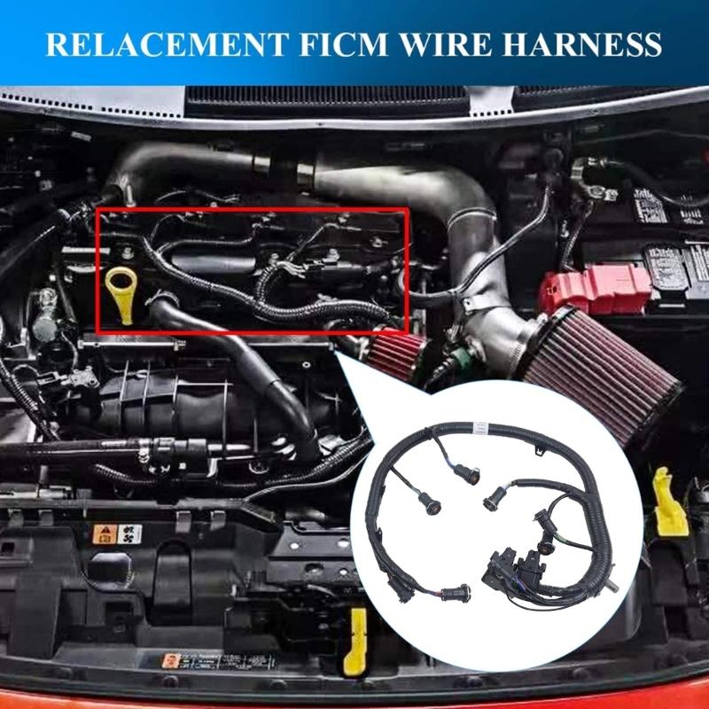 FICM Fuel Injector Module Wiring Harness Fit for 0 F350 F450 F550 6.0L 5C3Z9D930A Powerstroke