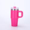 14-20oz Edelstahl-Thermosbecher mit Griff und Strohhalm