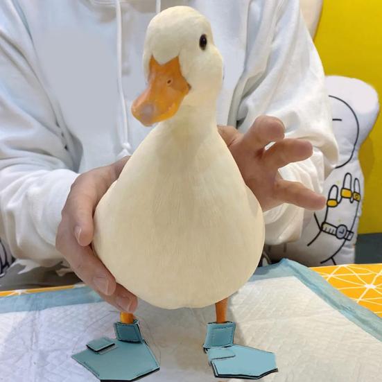 1 Pair Duck Protective Shoes Breathable Comfortable Cloth Open Toecap Poultry Shoes