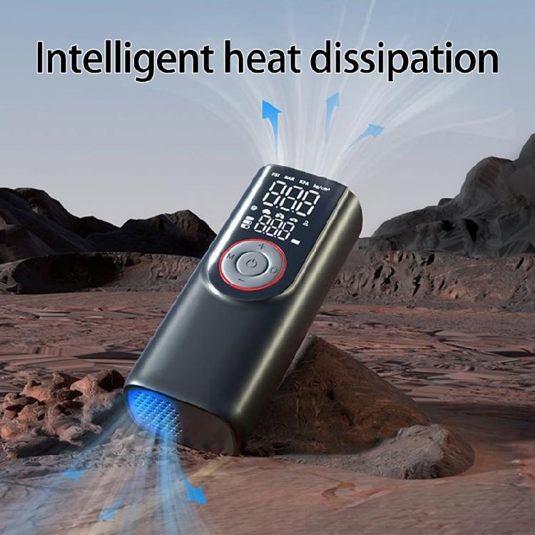 Tire Inflator Portable Air Compressor,6000mAh 150PSI Portable Air Pumps, Accurate Pressure LCD Display,Car Bike