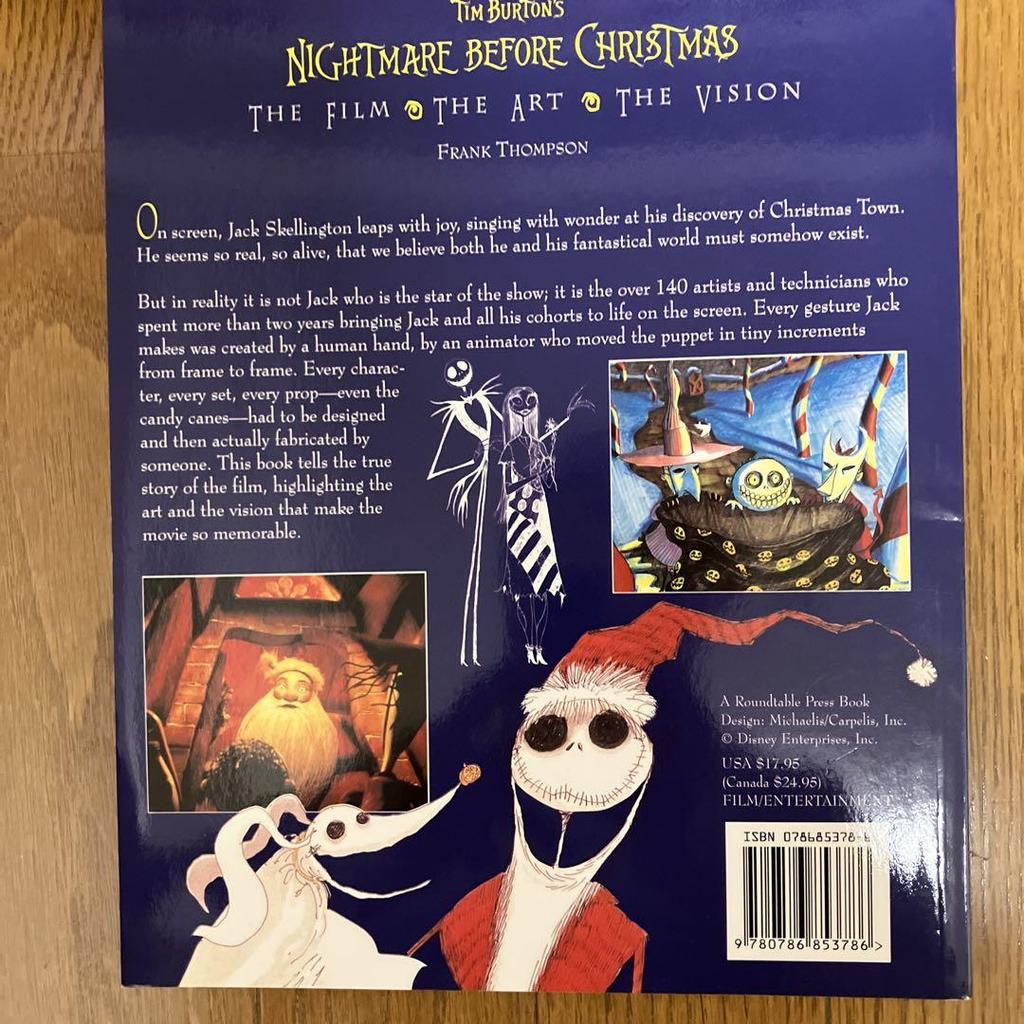 [USED] Similar (The Nightmare Before Christmas) Movie Production Book (Foreign Book)