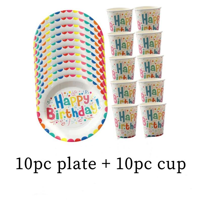 

20/40 шт. одноразовые бумажные тарелки, стаканы для питья, круглая форма, десертная фруктовая тарелка для торта, посуда для вечеринки по случаю дня рождения, украшение для вечеринки 250ml