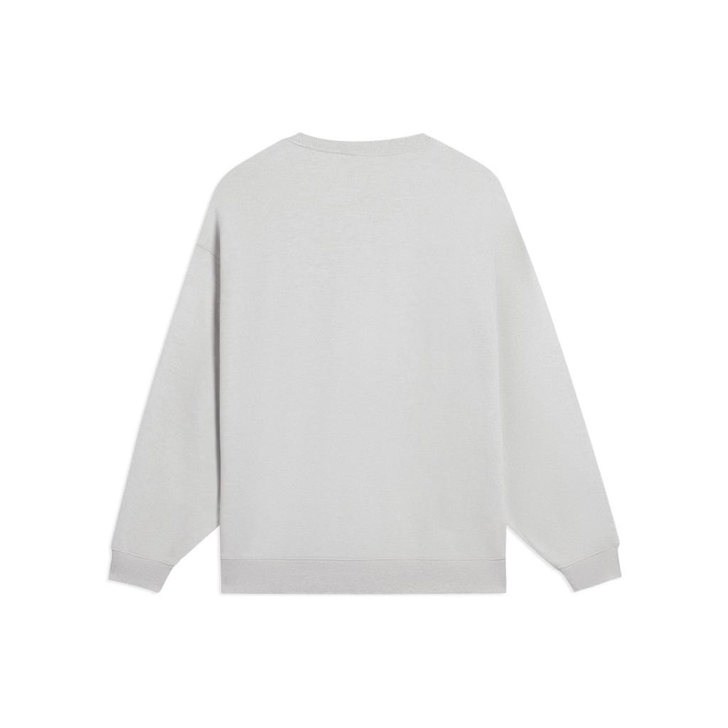 Li-Ning Embroidered Logo Sweatshirt 'Light Grey' Men's AWDSC99-6