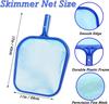 Pool Skimmer Net: 183cm Fine Mesh Rake with Detachable 4-Section Aluminum Pole - Quick Debris Cleaning for Swimming Pools, Hot Tubs, Spas