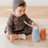 Non-Toxic 5Pcs Silicone Stacking Puzzle Stacking Toys Circle Arrangement Food Grade Nesting Toys Birthday Gift Baby Toys