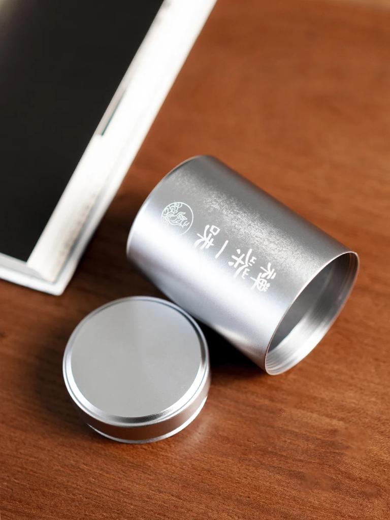 Aluminum Alloy Travel Portable Tea Can Portable Mini Sealed Empty Can Japanese Metal Car Storage Can