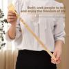 1PC Natural Wooden Long-handled Back Scratcher, No Chemical Added Self-massage Tool