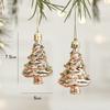2PCS Pink&Gold Christmas Hanging Decoration Plastic Soldier Pendnats Christmas Tree Ornament Festival Party Supplies