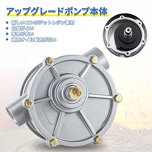 Poafamx Drum Oil Pump, Hand Rotary Type, 28L/min, Lightweight and Portable, Suitable for Diesel, Kerosene, and Heavy Oil, Easy to Use, Labor-Saving, A