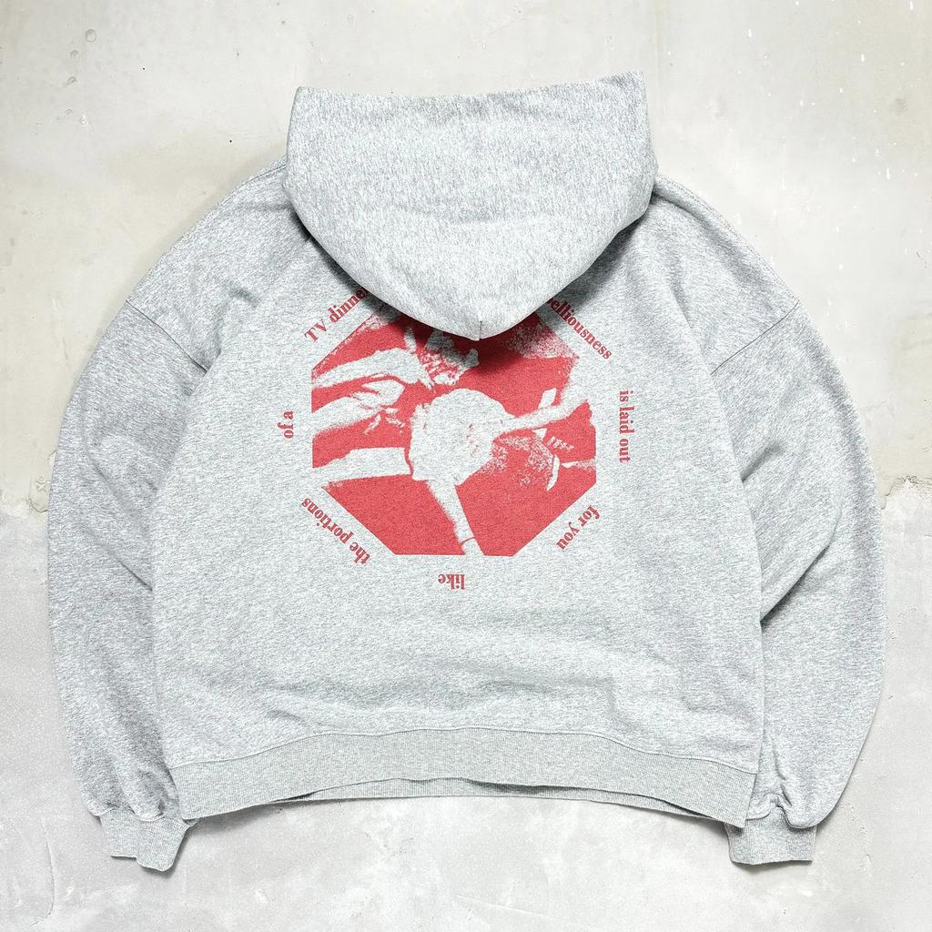 Retro American Style Couple Hoodie Casual Loose Fit Bloodied Man with Kangaroo Pocket Autumn Winter Lazy Style Jacket