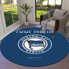 Hertha BSC Custom Name Round Area Rug,Carpet Rug for Living Room Bedroom Sofa Playroom Decor,Non-slip Floor Mat