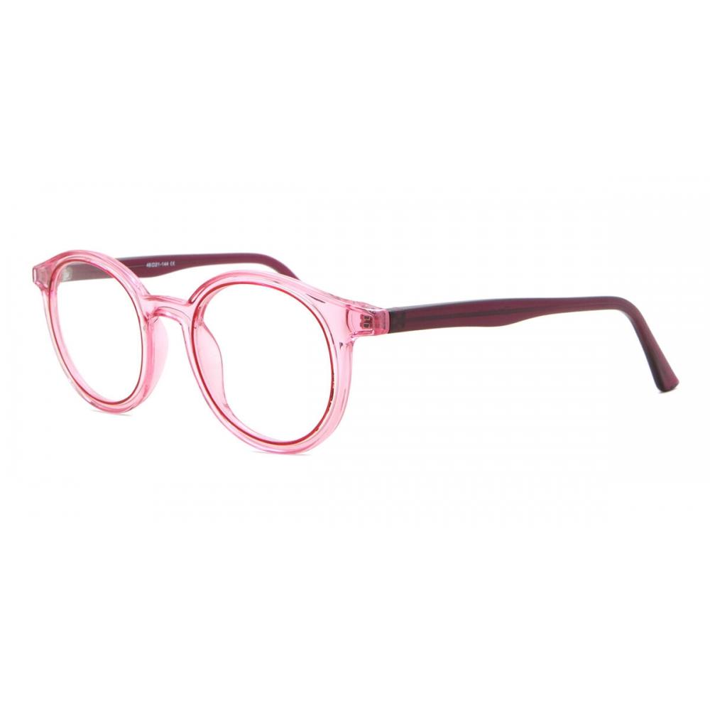 Full Rim Oval Transparent Pink Smartbuy Collection Chas Tr 97e Fashion Unisex Eyeglasses