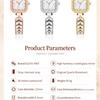 OLEVS Brand Square Quartz Watch New Diamond-encrusted Women's Watch