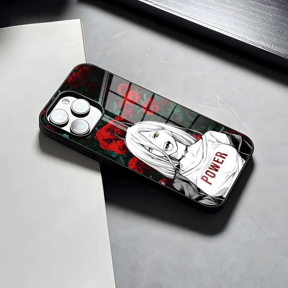 Chainsaw Man Phone Case For IPhone 17 Pro Max 15 Pro 16 14 Plus 12 13 Mini 11 Pro Shockproof Glass Cover
