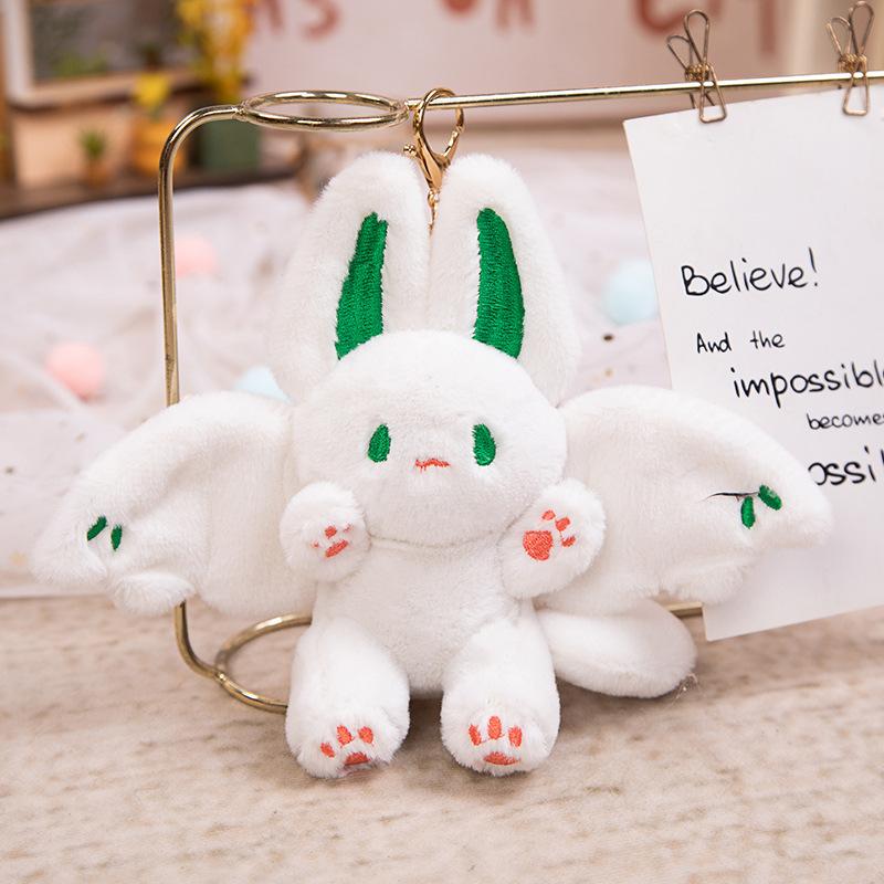 Cute tongue frog doll bag pendant can pull the eyes frog doll bat rabbit pendant keychain
