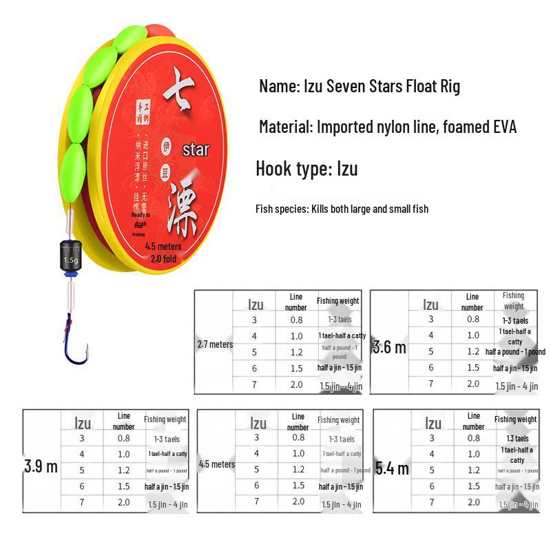 High-Sensitivity Crucian Carp Float Set with Single Hook - Anti-Running Water Design