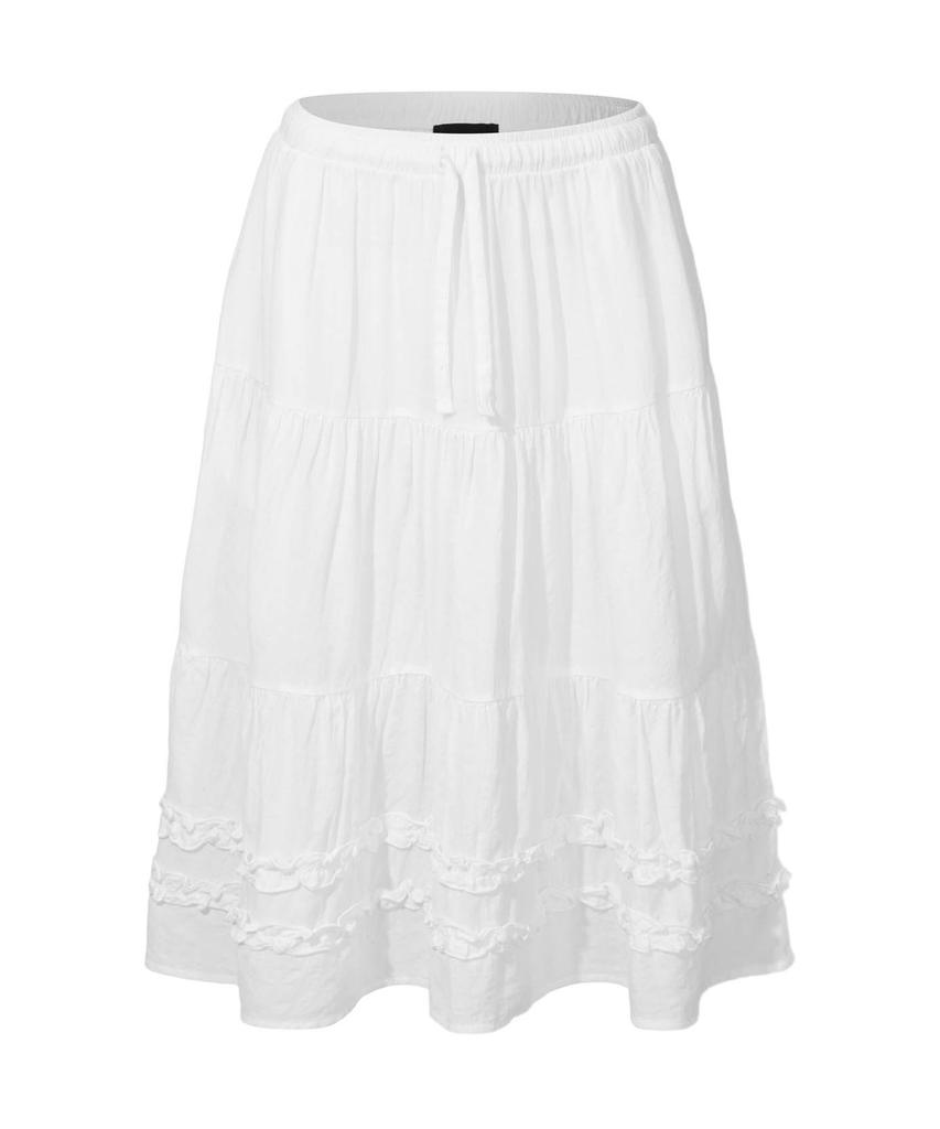 Retriever Club Frill Line Skirt [White]