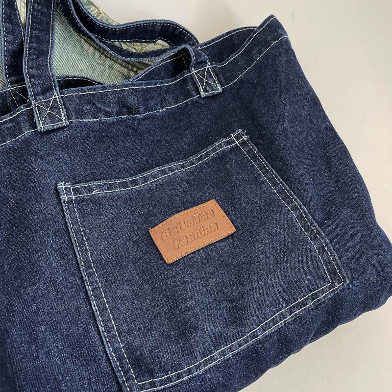 Denim Shoulder Bag Women's Large Capacity Tote Bag