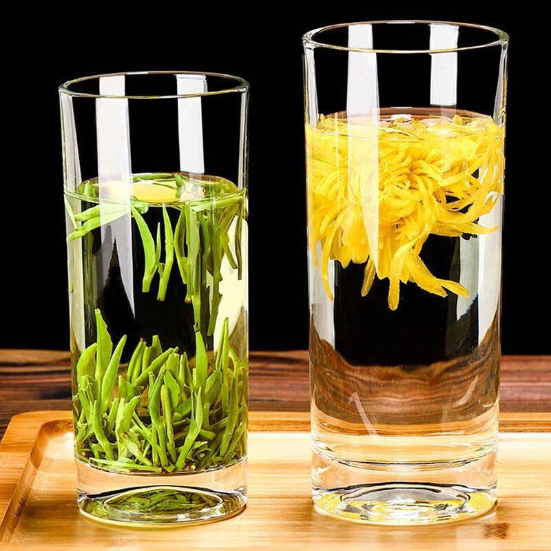 1pcs Advanced Style Multiple Capacity Juice Beverage Cups Het-resistant Round Transparent Glass Cups Hotel Restaurant Water Cups