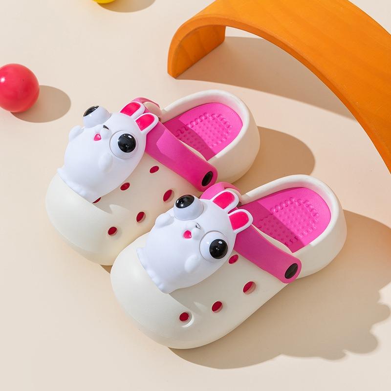 

Мальчики летние мультяшные милые лягушачьи домашние тапочки с дырками, верхняя одежда для сумки на голову, сандалии для родителей и детей среднего и большого размера, пляжная обувь 220mm yard inner length 22cm розы красного