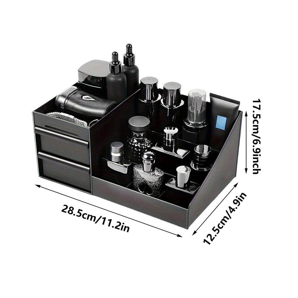 

Makeup Organizer For Vanity Desktop Cosmetic Holder Makeup Organizer Countertop For Perfume Bedroom Desk Bathroom Countertop чорний