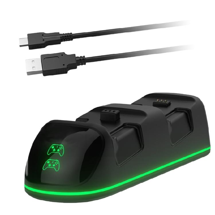 Double Slot Charging Stand Versatile Charging Solution Small Double Controller Chargers for  Gaming Controllers