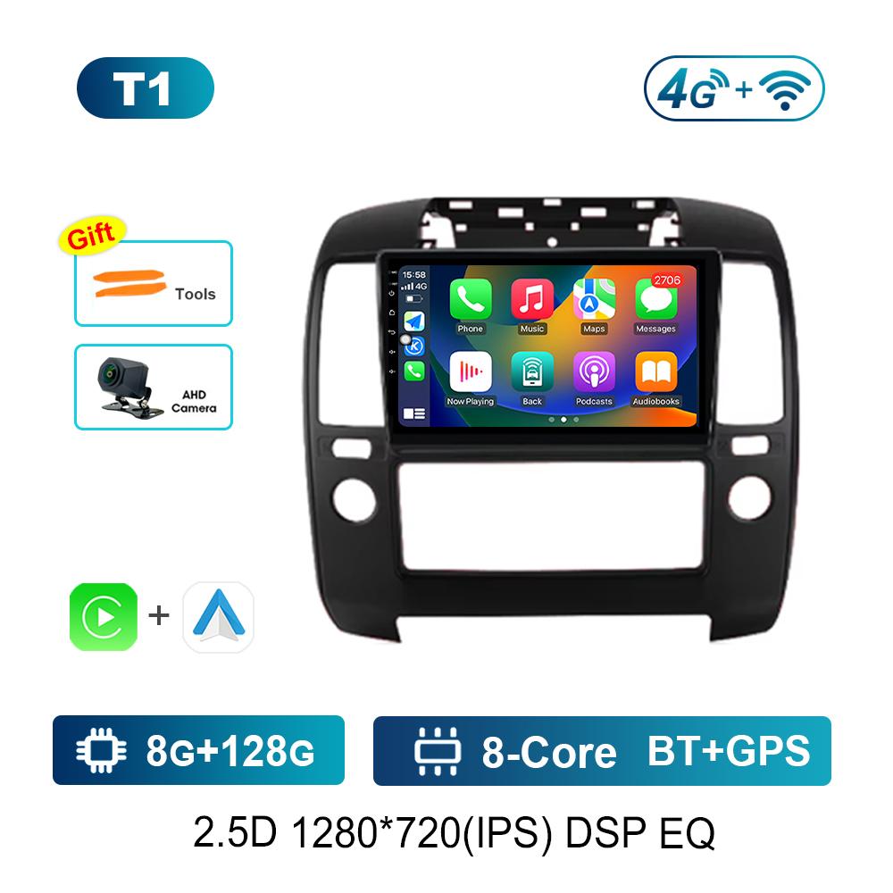 Bluetooth 9'' for NISSAN NAVARA 2006 - 2012 Android OS GPS Car Video Multimedia Player Auto Tools WiFi IPS Screen 4G Cooling Fan