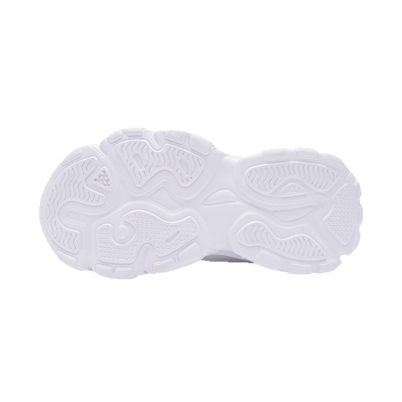 New breathable mesh campus white sneakers for middle and large-sized children, suitable for elementary school students