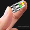 12Pcs Car Tire Pressure Monitor Valve Stem Cap Sensor Indicator, 2.4Bar 36PSI Pressure Monitor Tire Valve Stem Caps With 3-Color Eye Alert For Cars,