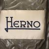 Herno Made In Italy Tweed Coat 40 Gray Lightly Padded Women Used