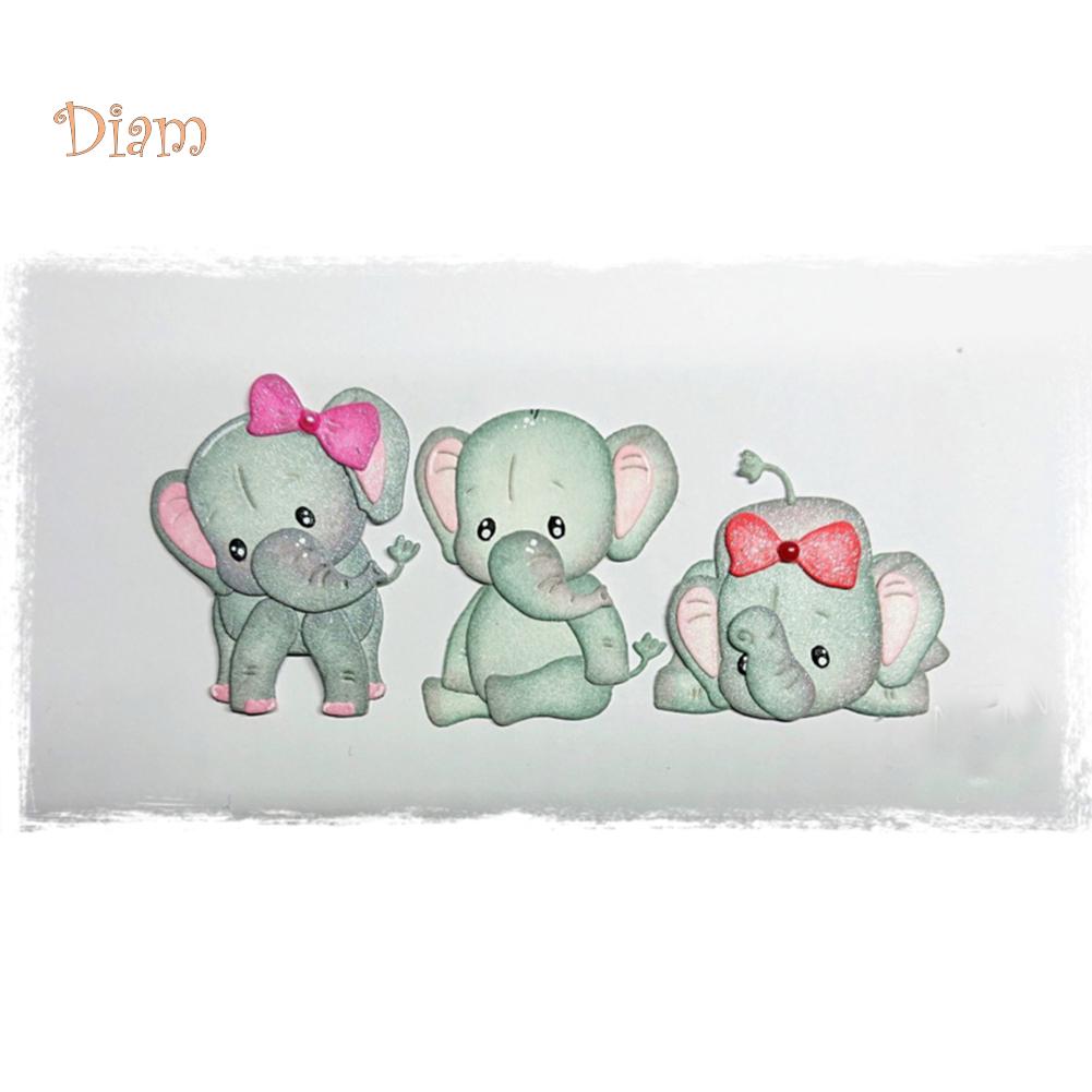 

BL Симпатичный слон резка dies DIY альбом тиснение бумажная карта изготовление трафаретной формы