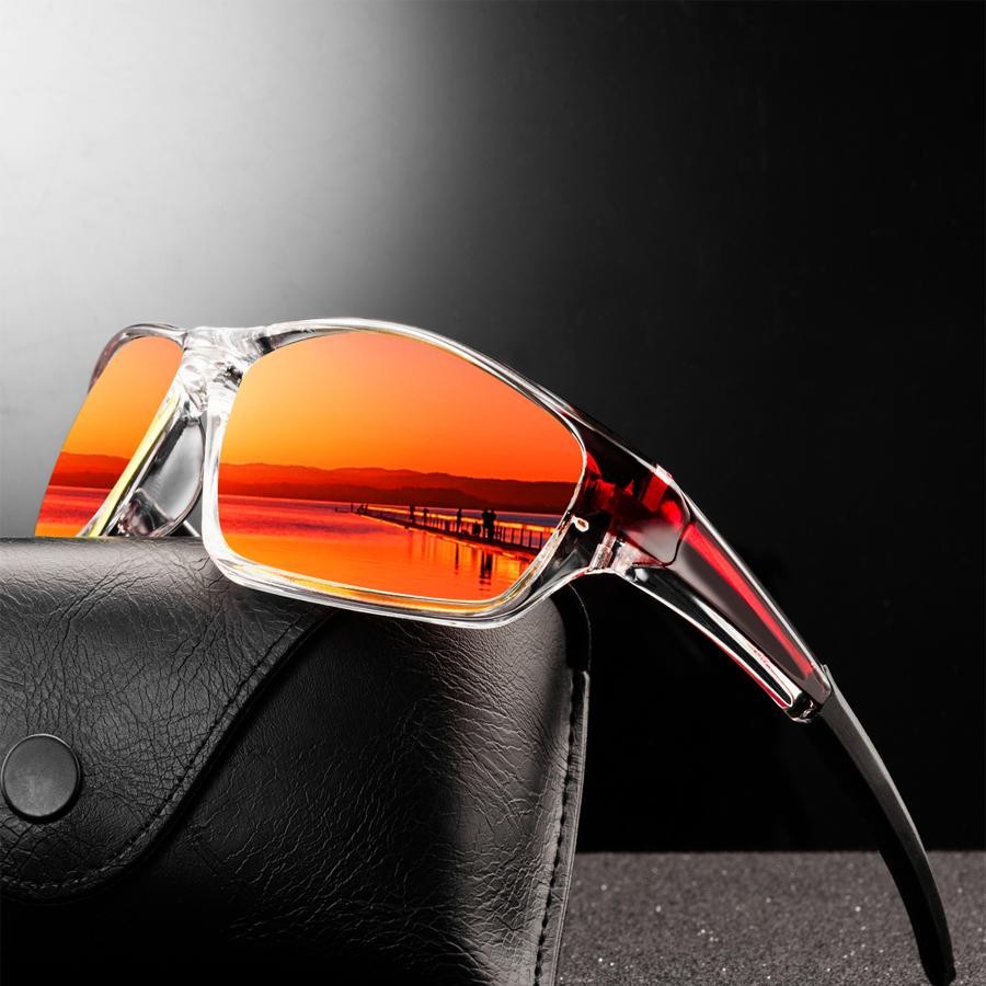 Vintage Clear Frame Cycling Sports Sunglasses Unisex Driving Fishing Running Mountaineering Sun Glasses Fashion Accessory
