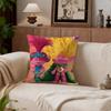 Kids Trolls Cushion Cover Cushion Cover Set 4Pcs 50x50 45x45 40x40 Pillowcase Decorative Sofa Home Decor