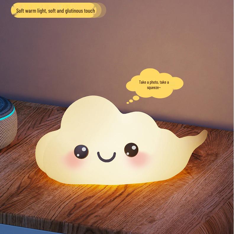 Rechargeable LED Silicone Night Light - Ambient Bedside & Desk Lamp