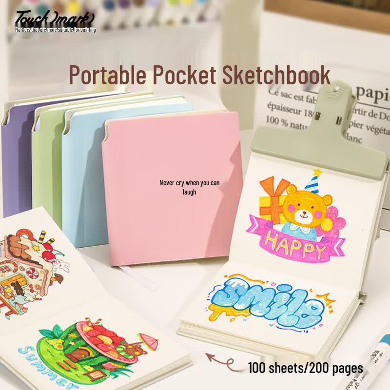 Touch Mark Portable Opaque Paper Coloring Book