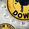 Vintage Aluminum Donkey Sign "Slow Your Down" - Durable Indoor/Outdoor Decor
