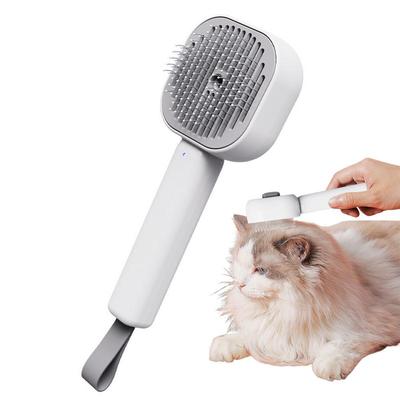Dampfende Katzenbürste Wiederaufladbare Katzenpflegebürste Haustierwasserbürste Katzenhaarentferner Katzenreinigungs-Massagebürste Für Hunde Katzen