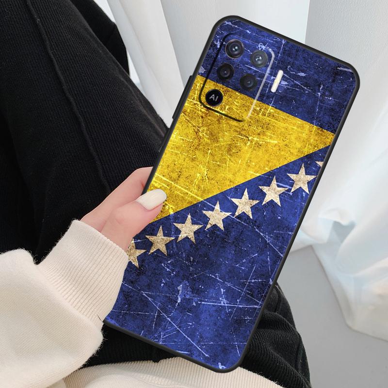 Bosnia Flag Case For Oppo A40 A60 A80 A5 Pro A15 A16 A17 A57 A77 A94 A74 A54 A76 A96 A18 A38 A58 A78 A98