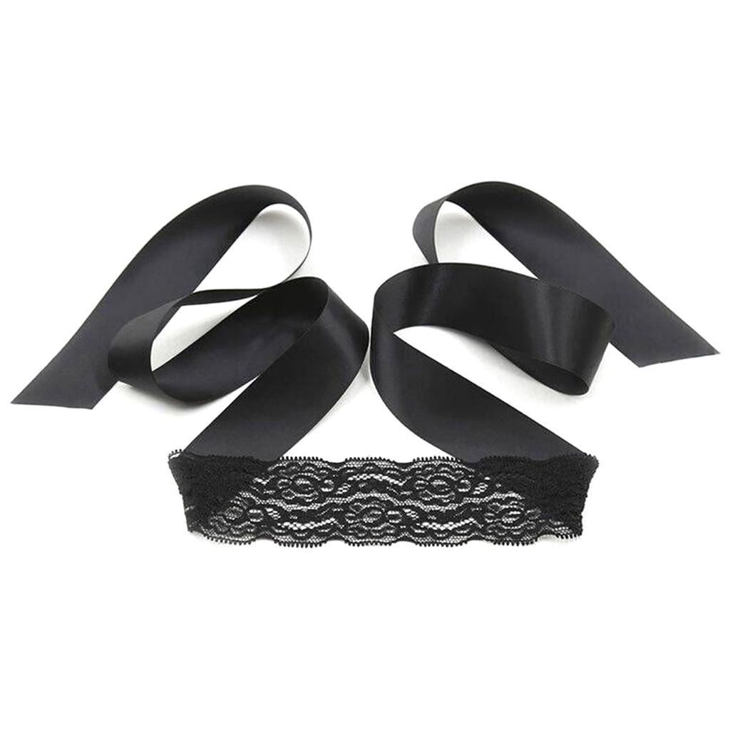 Lace Sleep Mask With Black Lace Edge And Hollow Out Design Suitable For Women