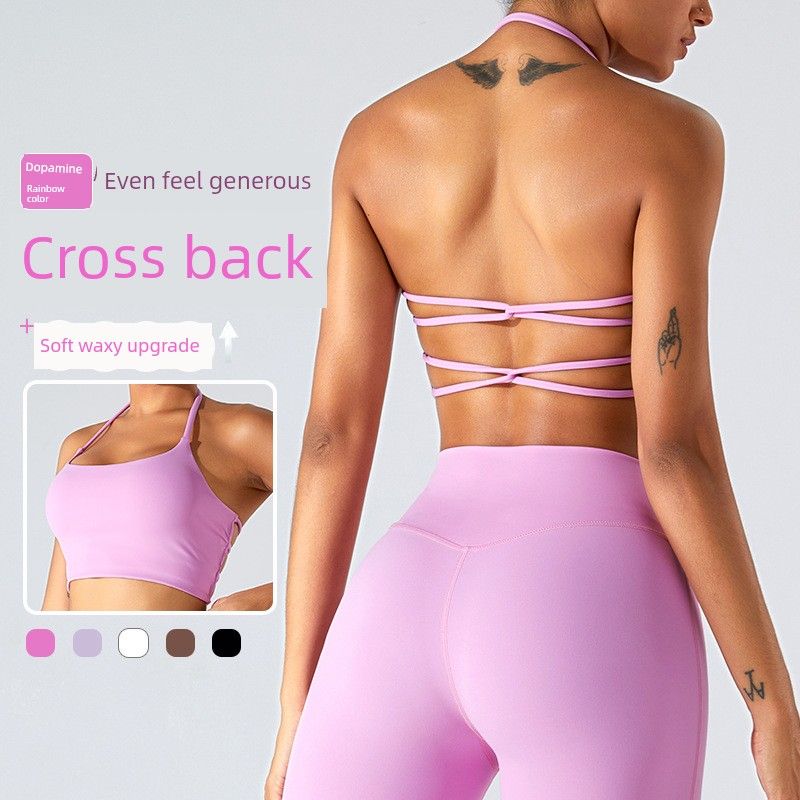 Export New Arrival Sports Intimates Women's Yoga Clothes Vest Pilates Beauty Back Running Sports Gym Bra Tops