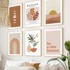 Neutral Boho Henri Matisse Rainbow Sunrise Leaf Wall Art Canvas Painting Posters And Prints Wall Pictures For Living Room Decor