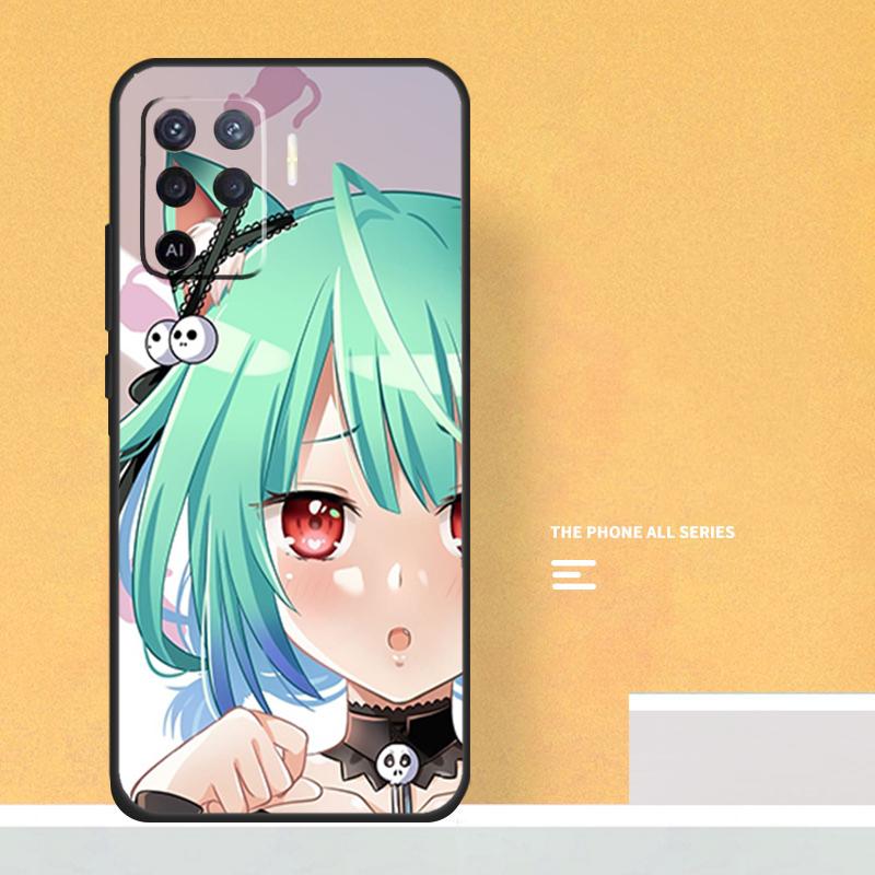 Uruha Rushia Hololive Girl Case For Oppo A5 A6 Pro A16 A76 A96 A17 A57 A40 A60 A80 A98 A58 A78 A18 A38 A54 A74 A94 A15