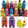 12pcs Christmas Action Figure Crewmate Impostor Game Car Desktop Decor