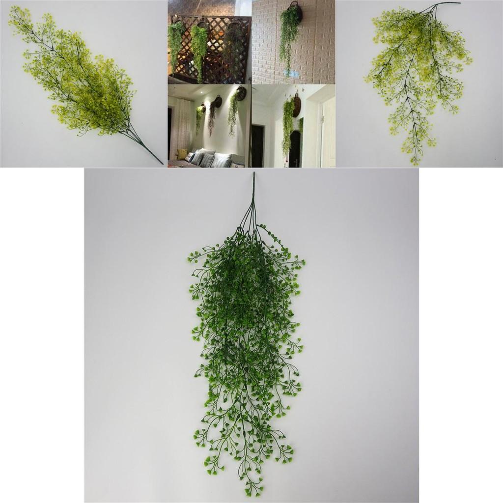 Lush Artificial Fake Hanging Basket Flower Vine Plant For Outdoor Admiralty Wall Decor
