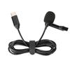 Small Clip On Lavalier Mic with Omnidirectional Pickup and Noise Cancellation for Live Streaming Video