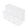 Ins Transparent Pen Holder Acrylic Pen Bucket Student Office Desktop Finishing Storage Box Makeup Brush Storage Bucket