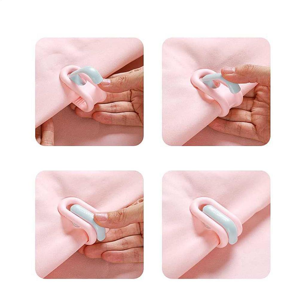 Duvet Comforter Clips No Pins Quilt Fixer Clip 12 Pieces Anti-Movement Bed Quilt Clamps Non-Slip Blanket Fixation Grippers For