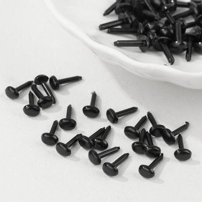 100pcs/bag 4X5MM/5X7MM Plastic Mini Black Safety Oval Nose for Doll for Teddy Dog Stuffed DIY Doll Animals