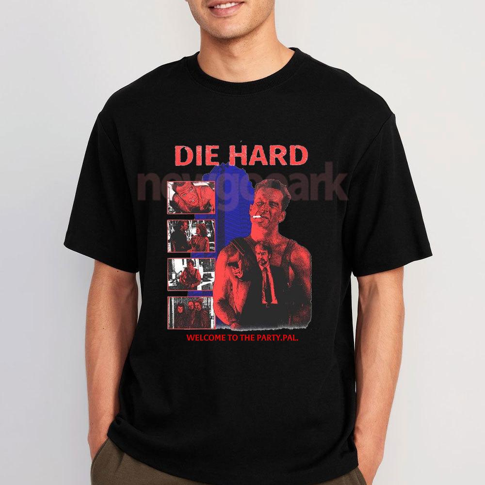 YippeeKiYay Merry Christmas Die Hard John MacCallum Graphic T Shirts Woman Man Vintage Christmas Movie Cotton Tshirt Tops S